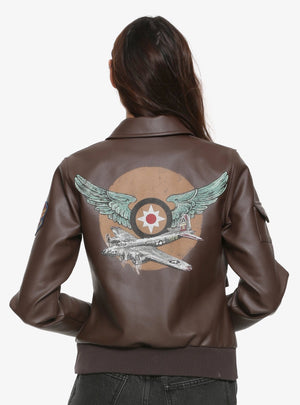 Captain Marvel Brie Larson Flight Bomber Jacket - view 2