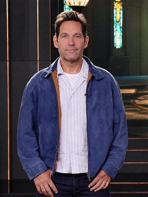 Avengers Doomsday 2026 Paul Rudd Blue Suede Jacket