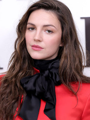 Ella Hunt NY Fashion Week Red Jacket