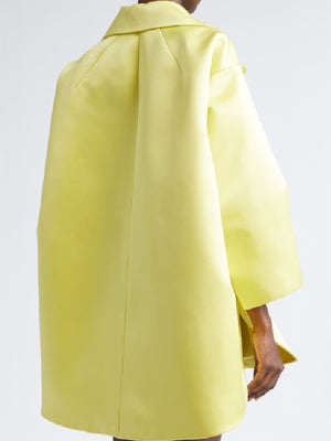 The Kardashians S8 Kris Jenner Yellow Wrap Coat - view 4