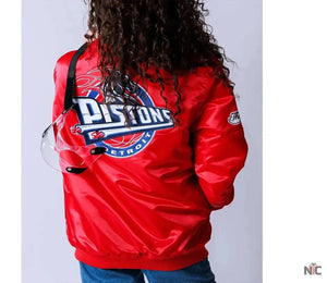 20th Anniversary Detroit Pistons Inspired Red Jacket