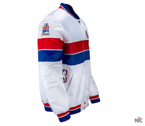 35th Anniversary Detroit Pistons Inspired White Jacket