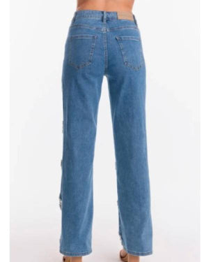 Access Hollywood Emily Orozco Denim Embellished Jeans