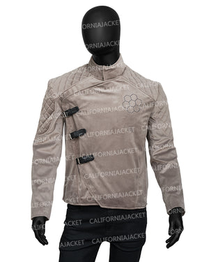 The Beekeeper 2024 Jason Statham Brown Quilted Jacket - view 3