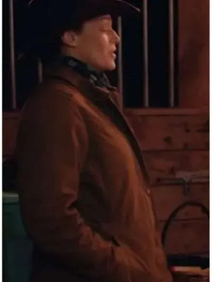 Amanda Righetti Christmas at The Ranch Brown Cotton Jacket