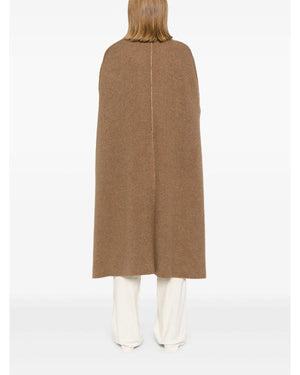 Too Much S01 Naomi Watts Brown Chain Link Knit Cape