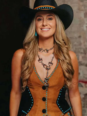 CMA Fest Lainey Wilson Cowboy Leather Vest