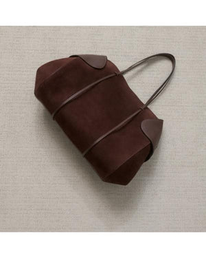 War S01 Sienna Miller Brown Suede & Leather Tote Bag - view 5