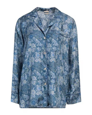 Murder In A Small Town Marcia Gay Harden Floral Print Shirt