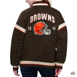 Cleveland Browns Tournament Varsity Jacket