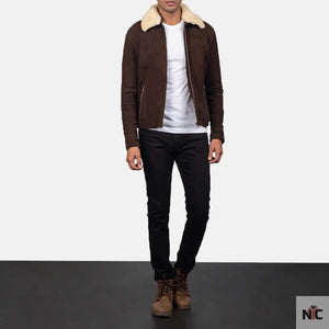 Coffner Brown Shearling Fur Jacket