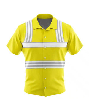 Cyberpunk Edgerunners 2026 Yellow Hawaiian Shirt