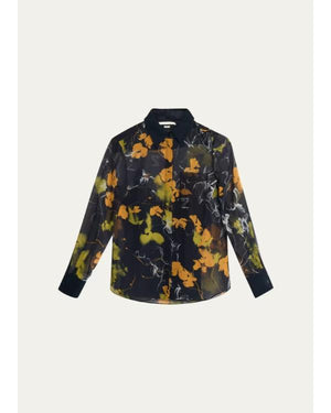 Law And Order S26 Maggie Bofill Black & Yellow Floral Blouse - view 2