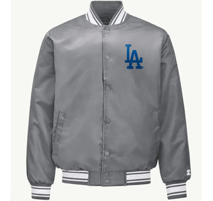 Retro Satin Baseball Bomber Jacket - view 5