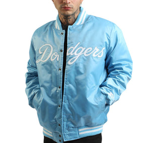 Retro Satin Baseball Bomber Jacket - view 4