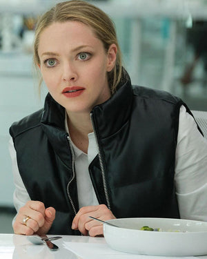 The Dropout 2022 Amanda Seyfried Black Vest - view 3