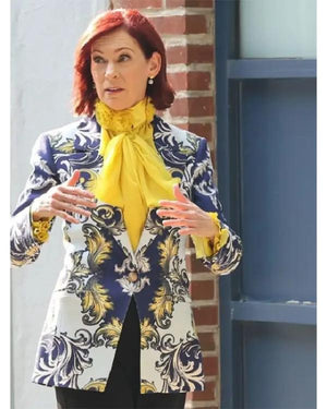Elsbeth S04 Carrie Preston Blue Printed Blazer
