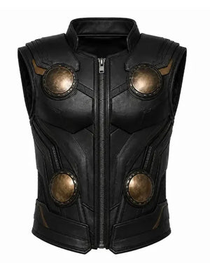 Avengers Doomsday 2026 Thor Black Leather Vest - view 2
