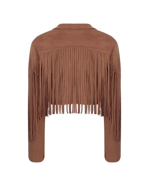 Finding Mr Christmas S02 Melissa Peterson Brown Suede Jacket