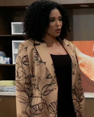 General Hospital 2026 Blythe Howard Floral Print Satin Blazer