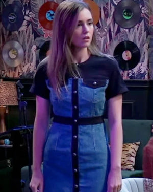 General Hospital 2026 Braedyn Bruner Blue Denim Dress