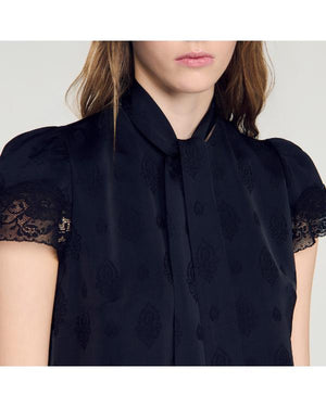 CIA S02 Natalee Linez Paisley Print Crop Top - view 3