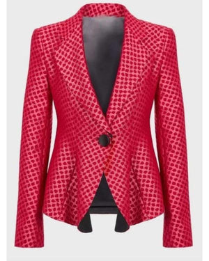 Ted Lasso S04 Hannah Waddingham Pink Printed Blazer - view 3