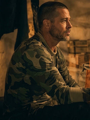 Heart of the Beast Brad Pitt Camo Sweatshirt