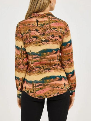 Heartland S20 Brynn Godenir Landscape Print Shirt - view 2