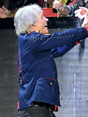 Jon Bon Jovi Wembley Stadium Blue Military Jacket - view 2