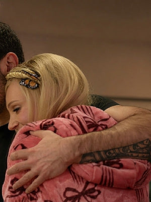 Juno Temple Ted Lasso Season 4 Pink Bow Print Robe