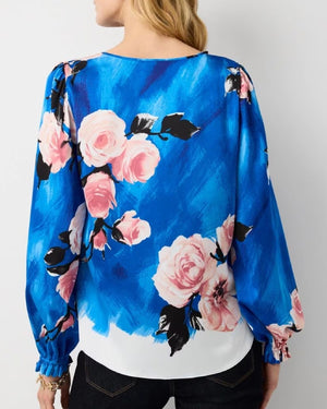 The Young And The Restless Kate Linder Blue Floral Blouse