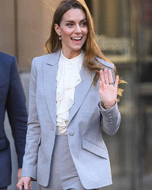 Kate Middleton Future Workforce Summit Blue Suit