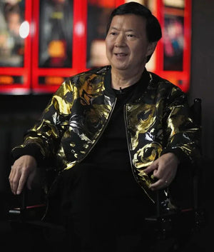 Ken Jeong KPop Demon Hunters Metallic Gold Jacket