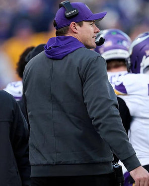 Kevin O’Connell Minnesota Vikings Black Bomber Jacket