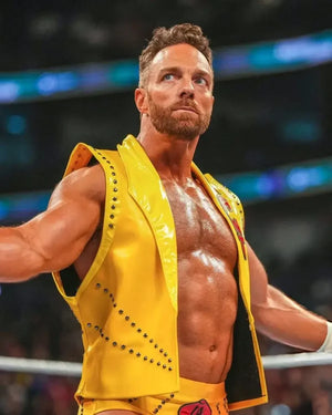 LA Knight WWE Money In The Bank Yellow Vest