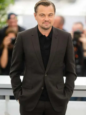 Leonardo DiCaprio Killers of the Flower Moon Movie Event Brown Suit