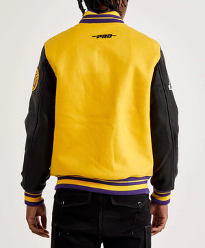 Los Angeles Lakers Yellow Varsity Jacket