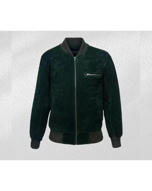 Love Of Your Life 2026 Margaret Qualley Green Suede Jacket - view 2