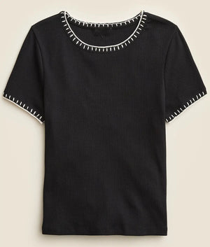 Murder In A Small Town S02 Christie Holman Blanket Stitch Top