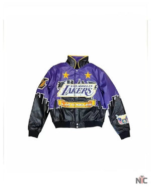 NBA LA Lakers Jeff Hamilton Leather Jacket