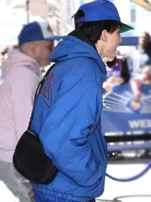 NYC Timothée Chalamet Knicks Blue Hoodie