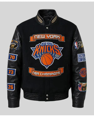 New York Knicks 2026 Champions Black Varsity Jacket