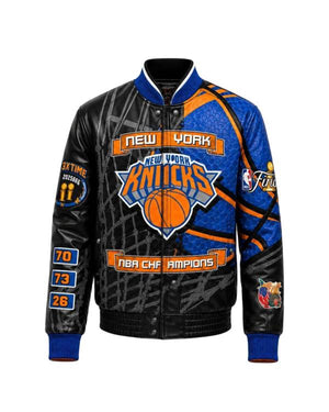 New York Knicks 2026 NBA Champions Leather Jacket