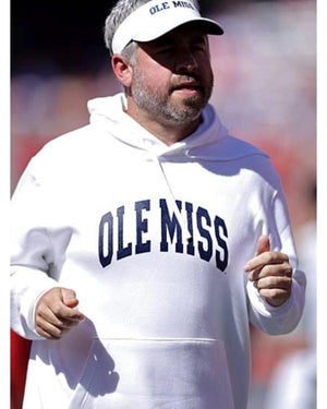 Pete Golding 2026 Ole Miss Rebels White Hoodie
