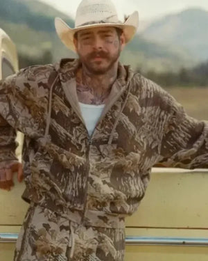 Post Malone Skims Realtree Camo Hoodie
