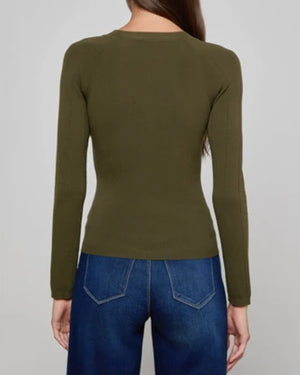 Real Housewives Of Orange County Emily Simpson Green Long Sleeve Top