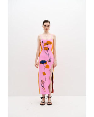 Real Housewives of Potomac Gizelle Bryant Pink Floral Print Maxi Dress
