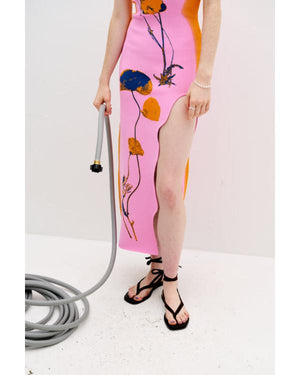 Real Housewives of Potomac Gizelle Bryant Pink Floral Print Maxi Dress - view 5