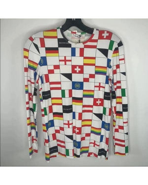 Real Housewives of SLC S07 Bronwyn Newport Flag Print Top